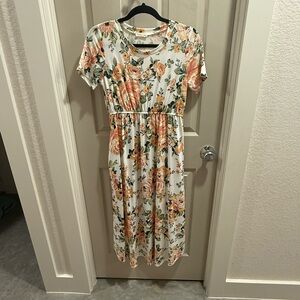Floral Print Midi Dress